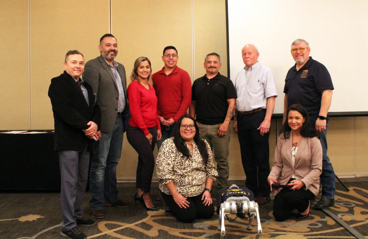 Leadership with STC’s Advanced Manufacturing Technology (AMT) program were presenters at STMA’s membership meeting, which took place recently in McAllen. At the event, AMT introduced Precision Manufacturing students Jose Maldonado and Heriberto Jalomo, who each received a $2,000 scholarship by STMA for the fall 2023 and spring 2024 semesters.