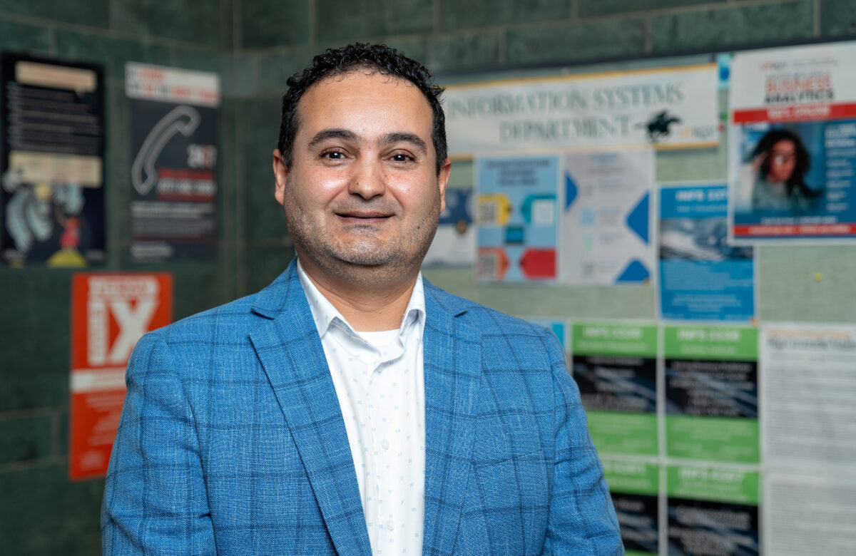 Dr. Murad Moqbel, assistant professor and program director in the UTRGV Robert C. Vackar College of Business Camp; Entrepreneurship Master of Science in Business Analytics, on Thursday, Aug. 31, 2023 at the Mathematics Camp; General Classrooms building in Edinburg, Texas.
