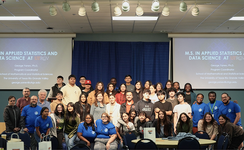 La Joya ISD students, UTRGV students and faculty participated in an event recognizing Florence Nightingale's contributions to the world. The event was sponsored by UTRGV’s School of Mathematical and Statistical Sciences. (UTRGV Photo by Jesus Alferez)