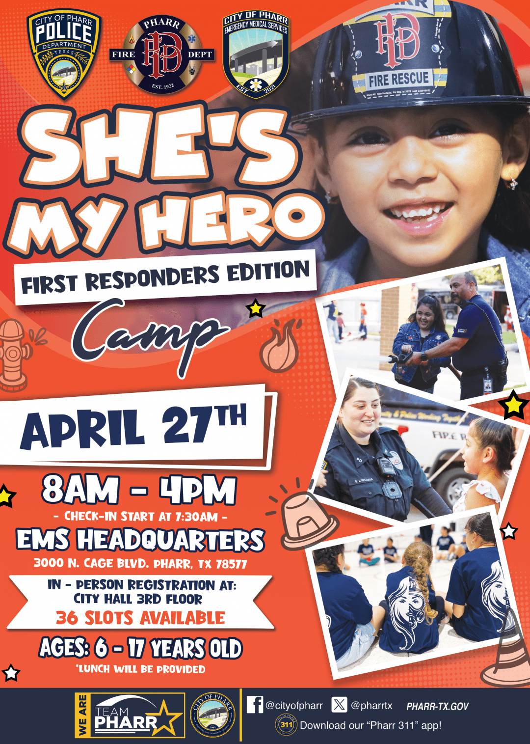 Pharr’s First Responder Camp “She’s My Hero” Empowers Young Leaders
