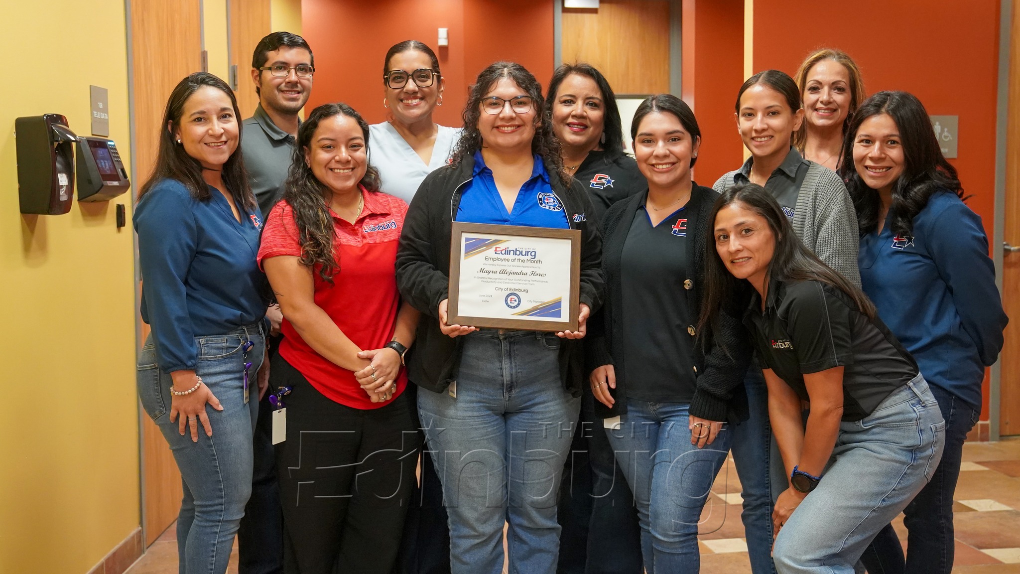Mayra Flores, Employee of the Month for June