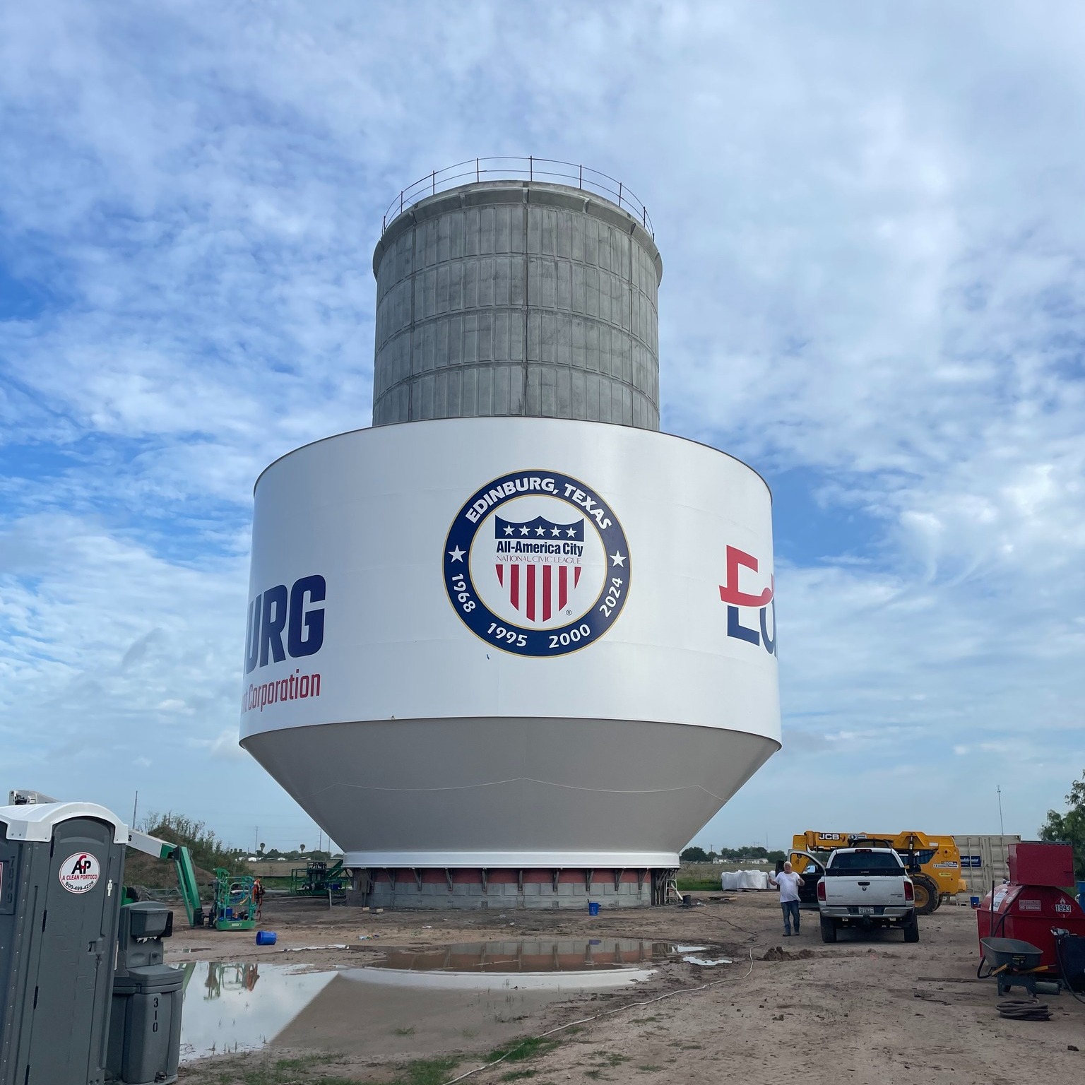 New Water Tower in Edinburg