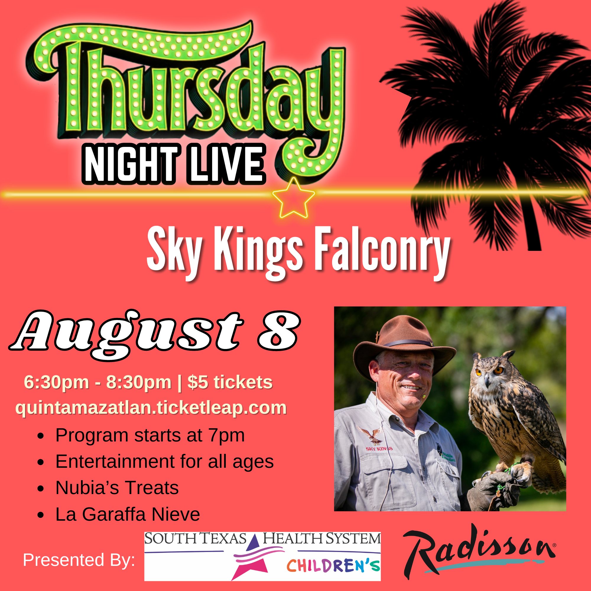 Experience Raptors at Sky Kings Falconry!