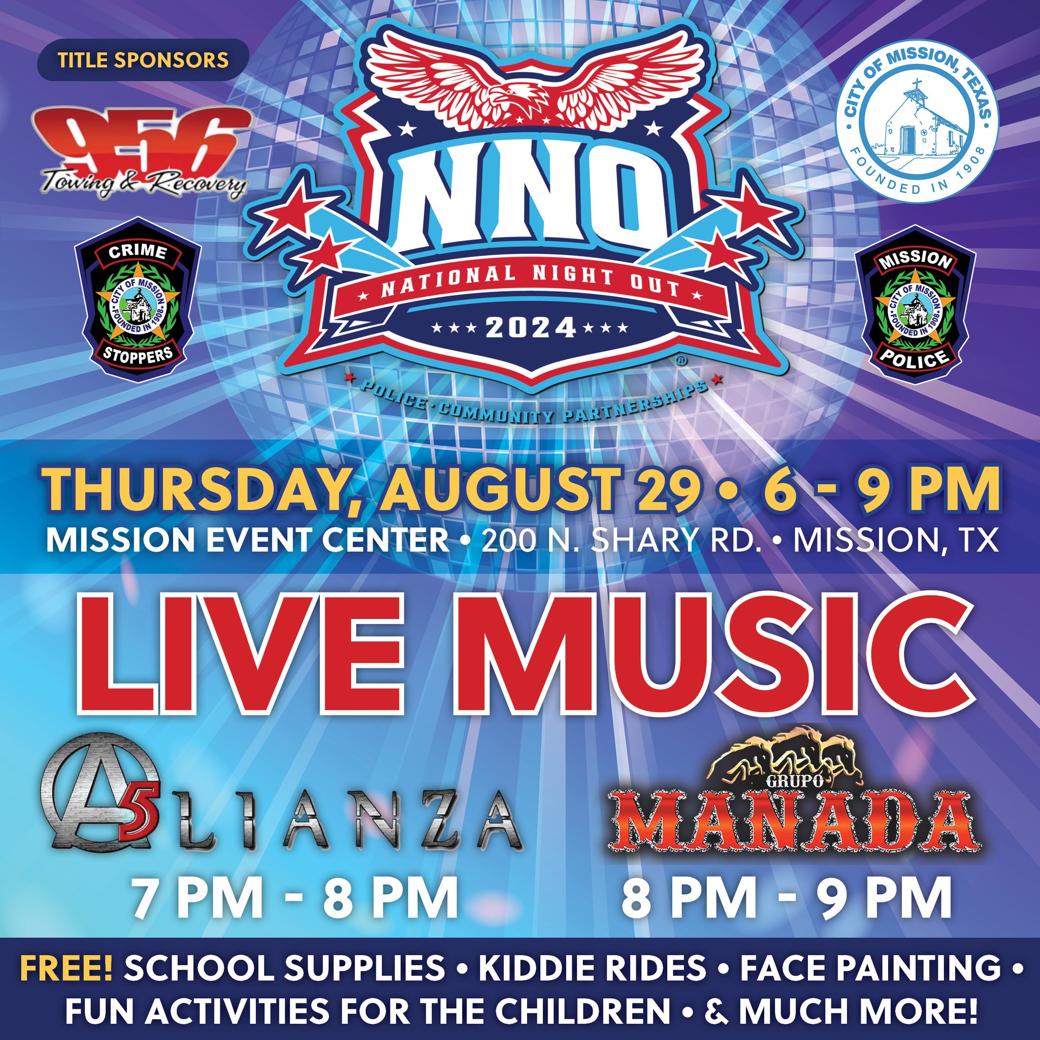 Announcing the Musical Lineup for National Night Out!