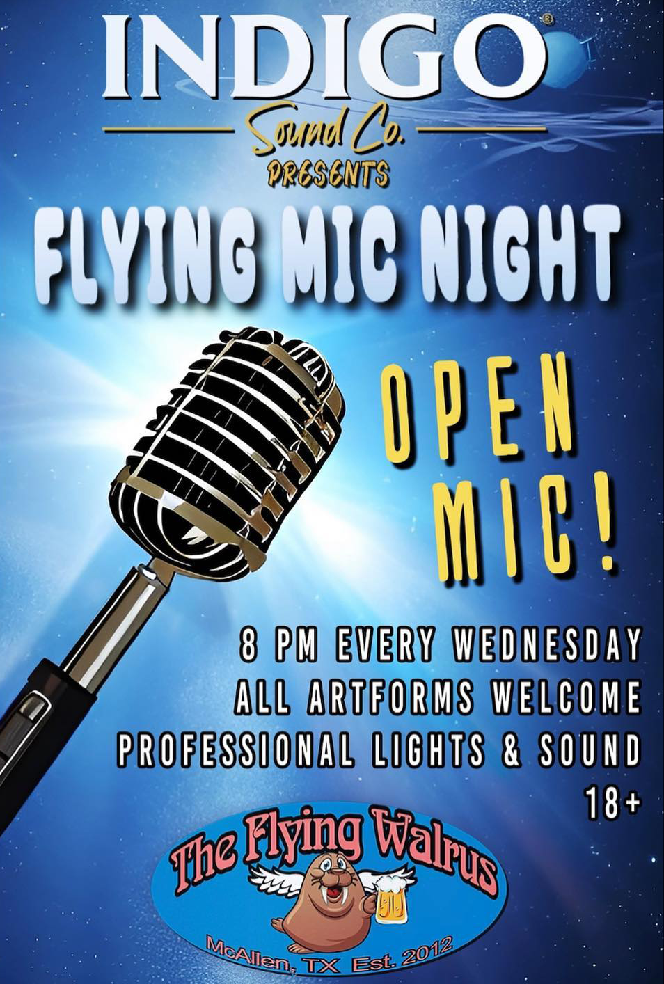 Unleash Your Creativity at Flying Mic Night Every Wednesday