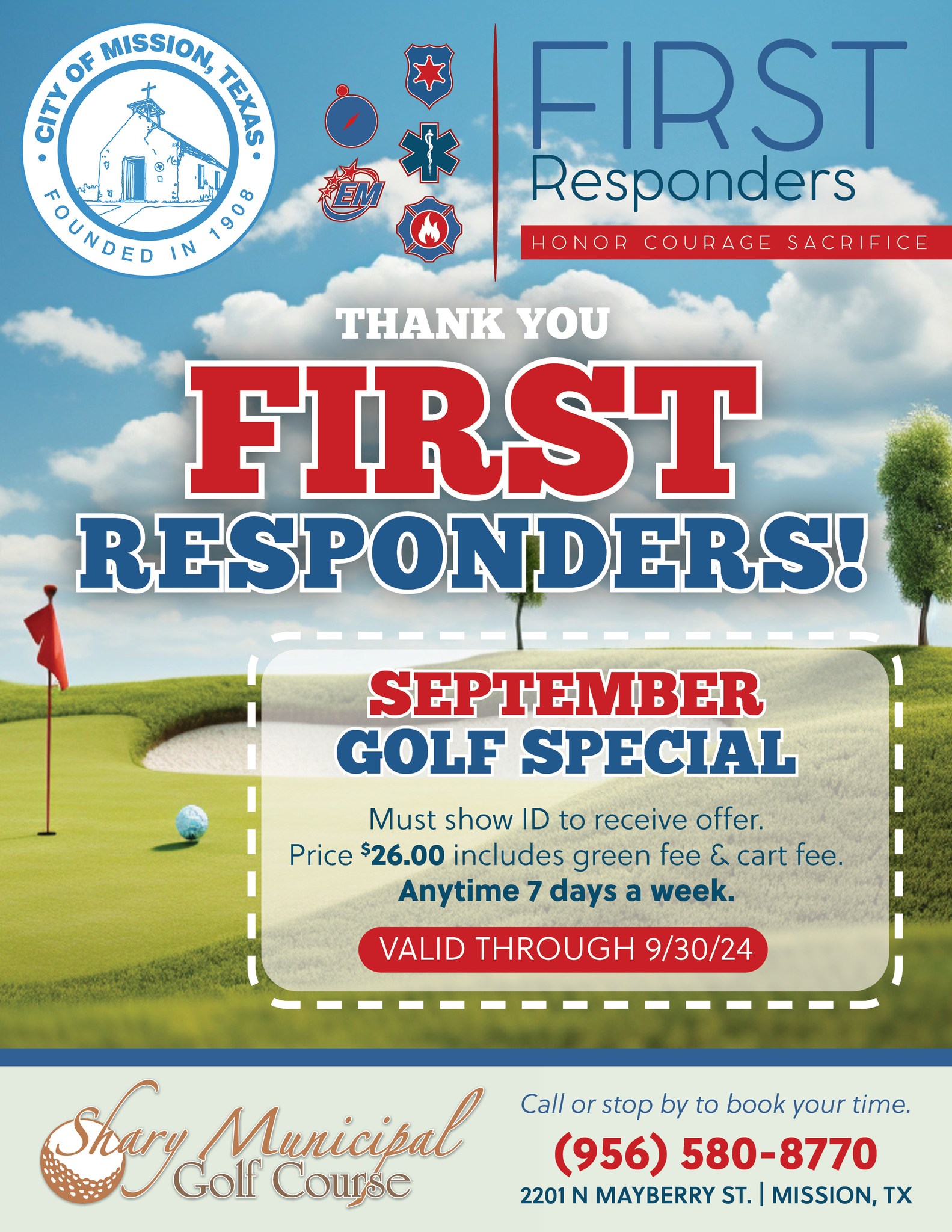 Special September Offer for First Responders