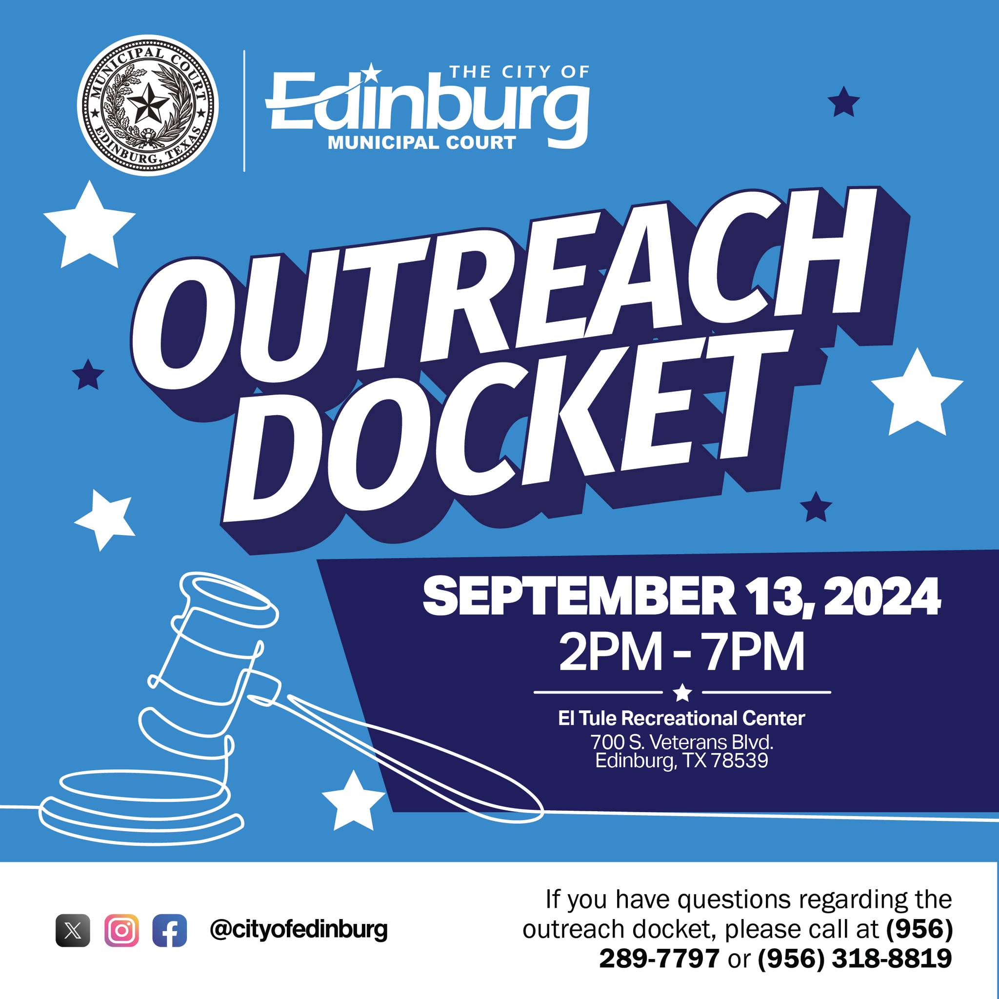 Outreach Docket in Edinburg