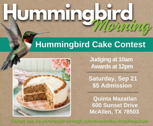 3rd Annual Hummingbird Cake Contest!