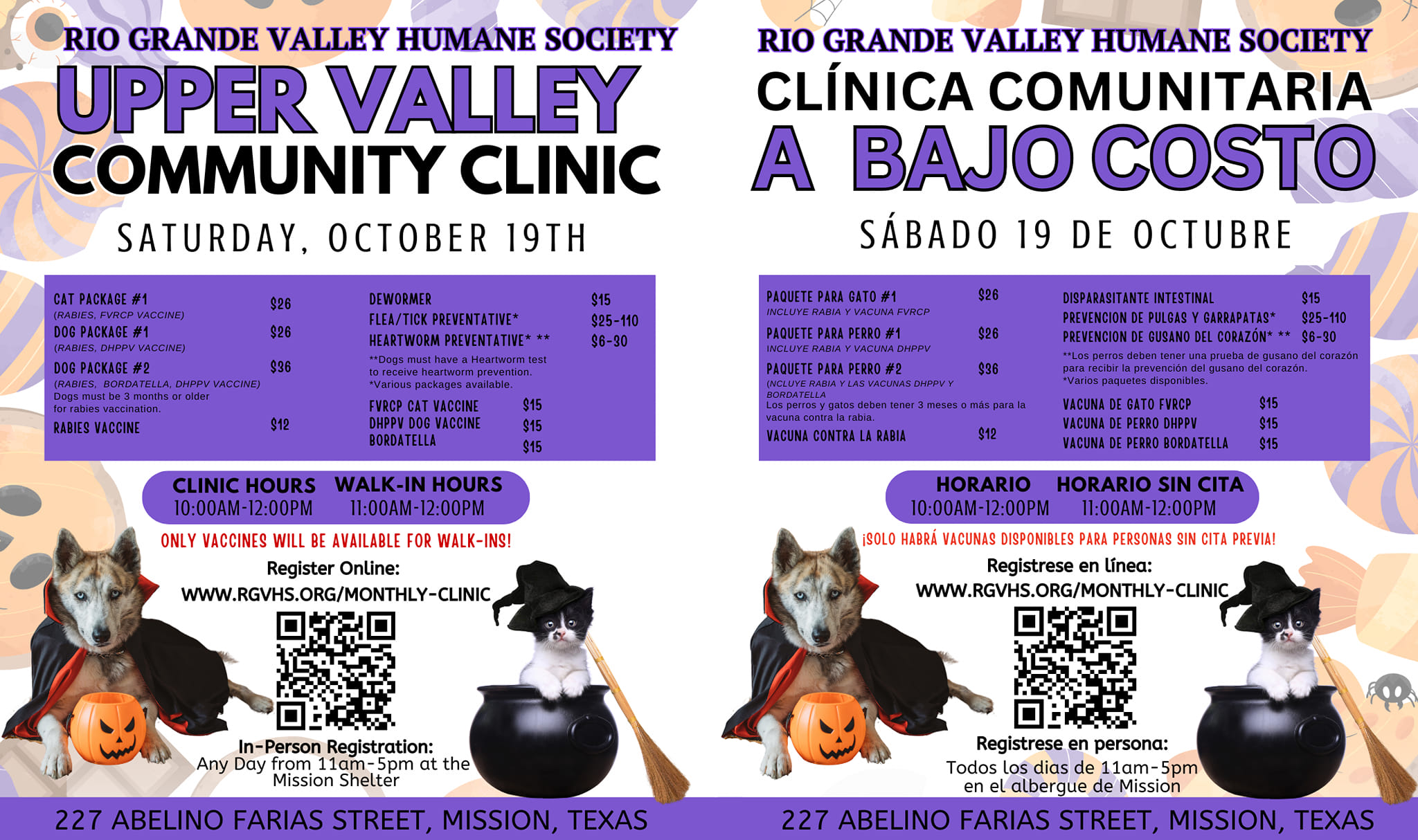 Low-Cost Community Pet Clinic: Registration Now Open