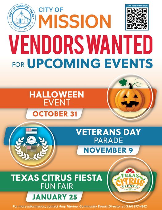 Calling All Vendors for Upcoming Events in Mission