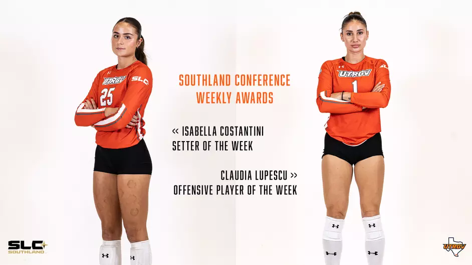 Lupescu, Costantini Tab Southland Conference Volleyball Weekly Awards