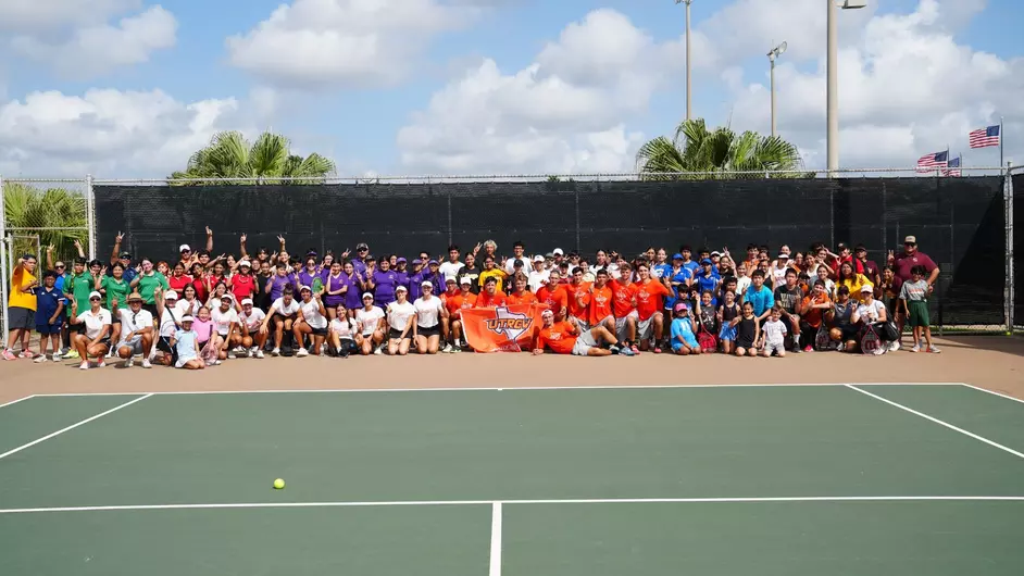 Tennis Teams Joined by 105 Kids at Brownsville Tennis Clinic