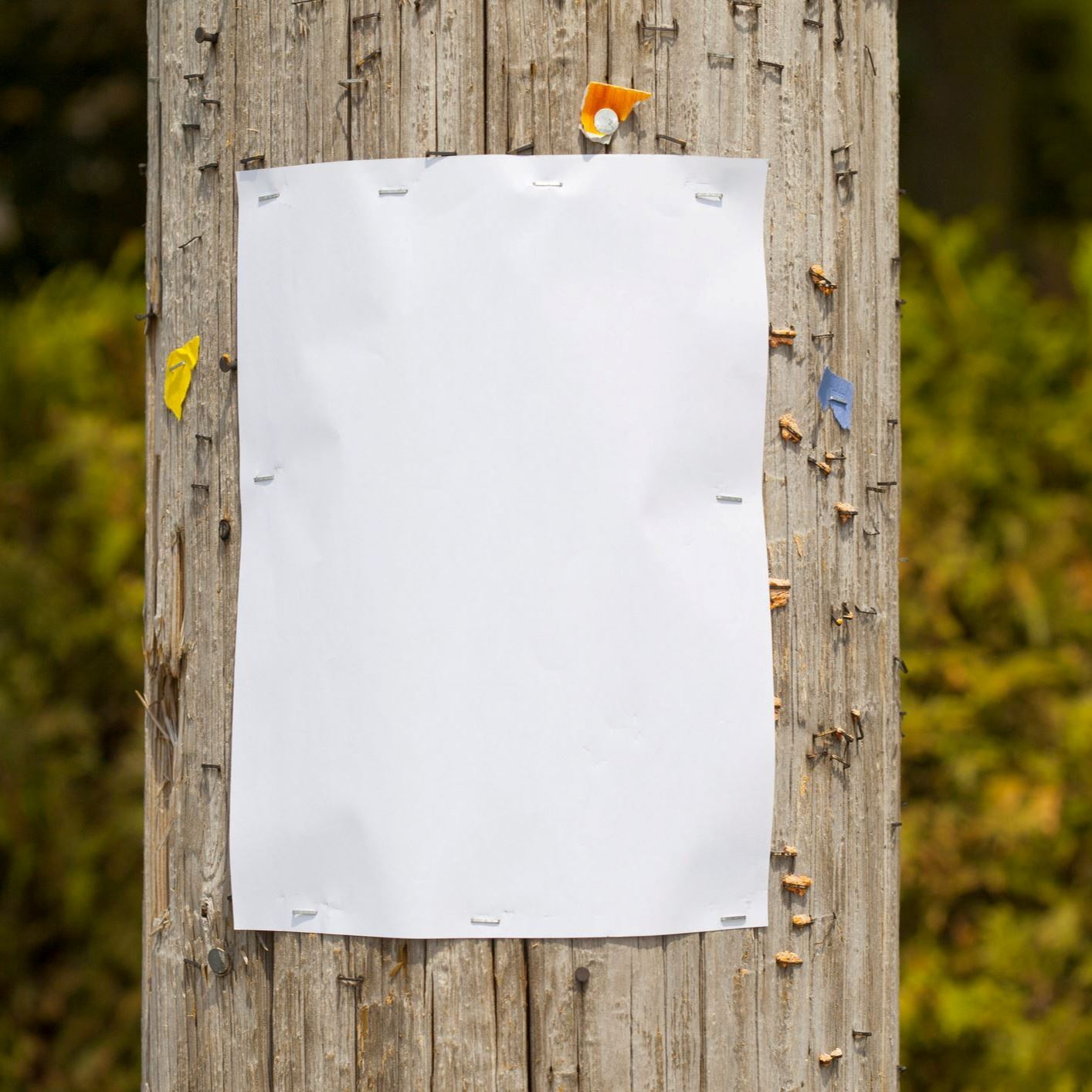 Avoid Posting Items On Utility Poles