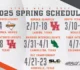 Men’s Golf 2025 Spring Schedule