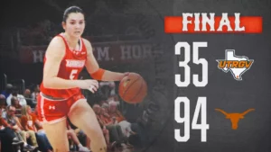 Women's Basketball Drops Non-Conference Finale at #5 Texas