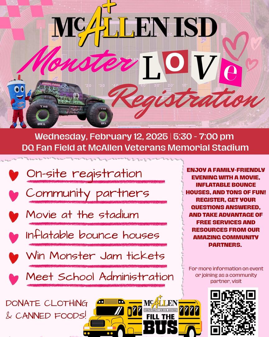 McAllen ISD’s Monster Love Registration Drive: A Family-Friendly Event