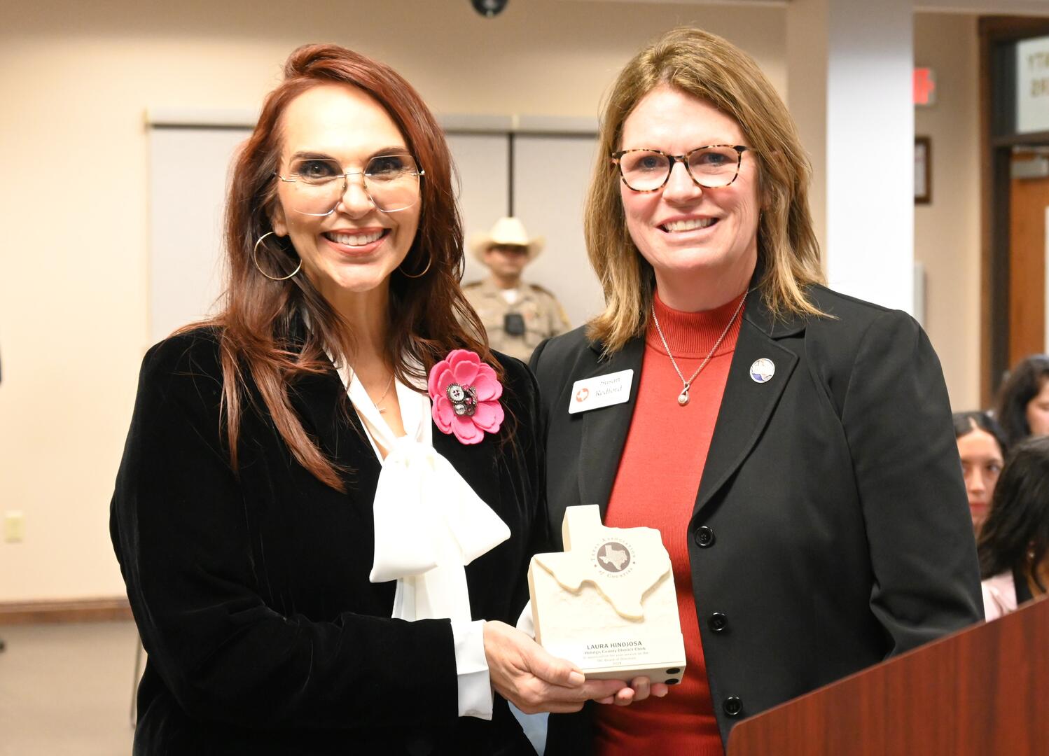 District Clerk Presented With Texas Association Of Counties Service Award