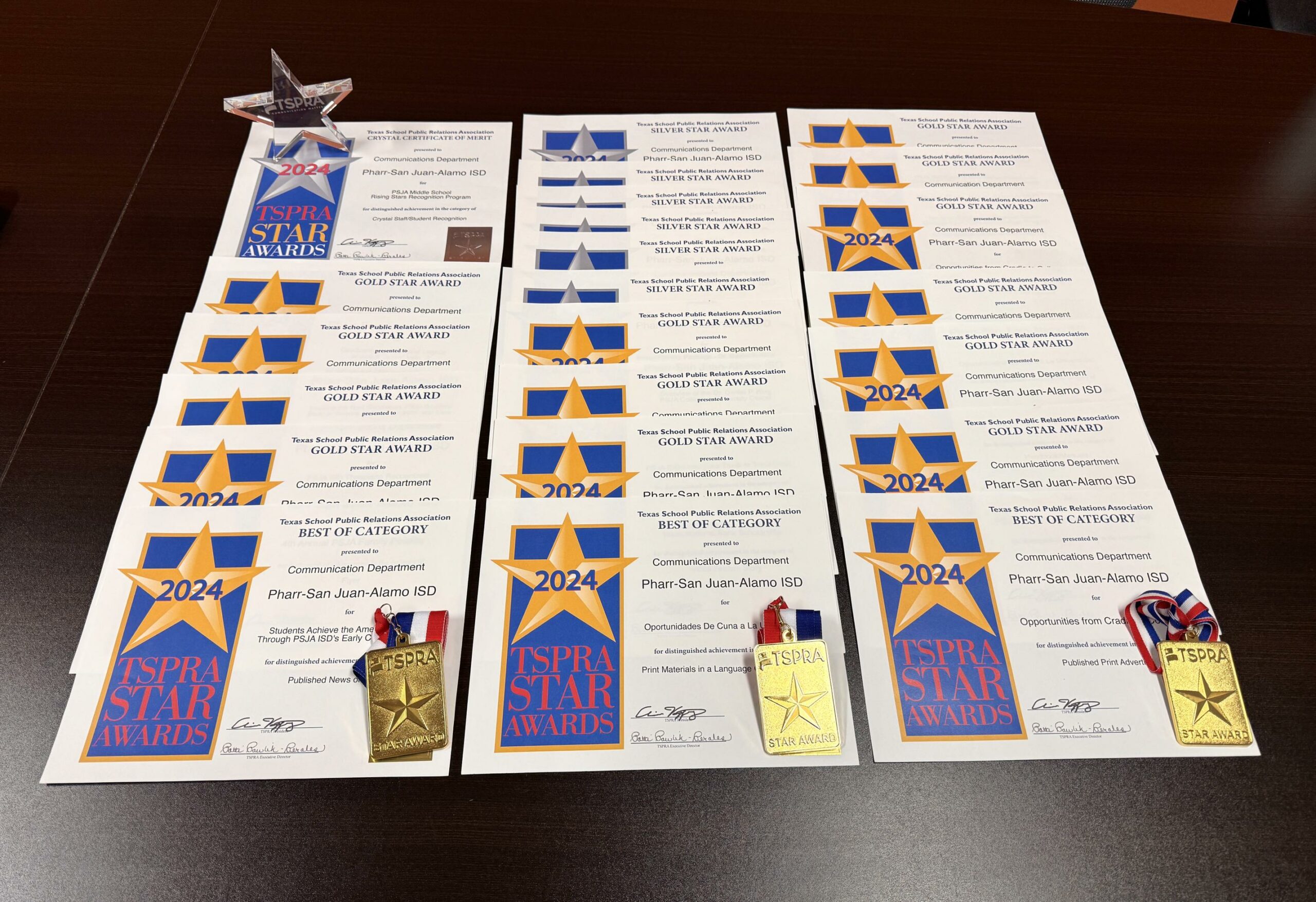 PSJA ISD Recognized with numerous State Awards for outstanding communications efforts