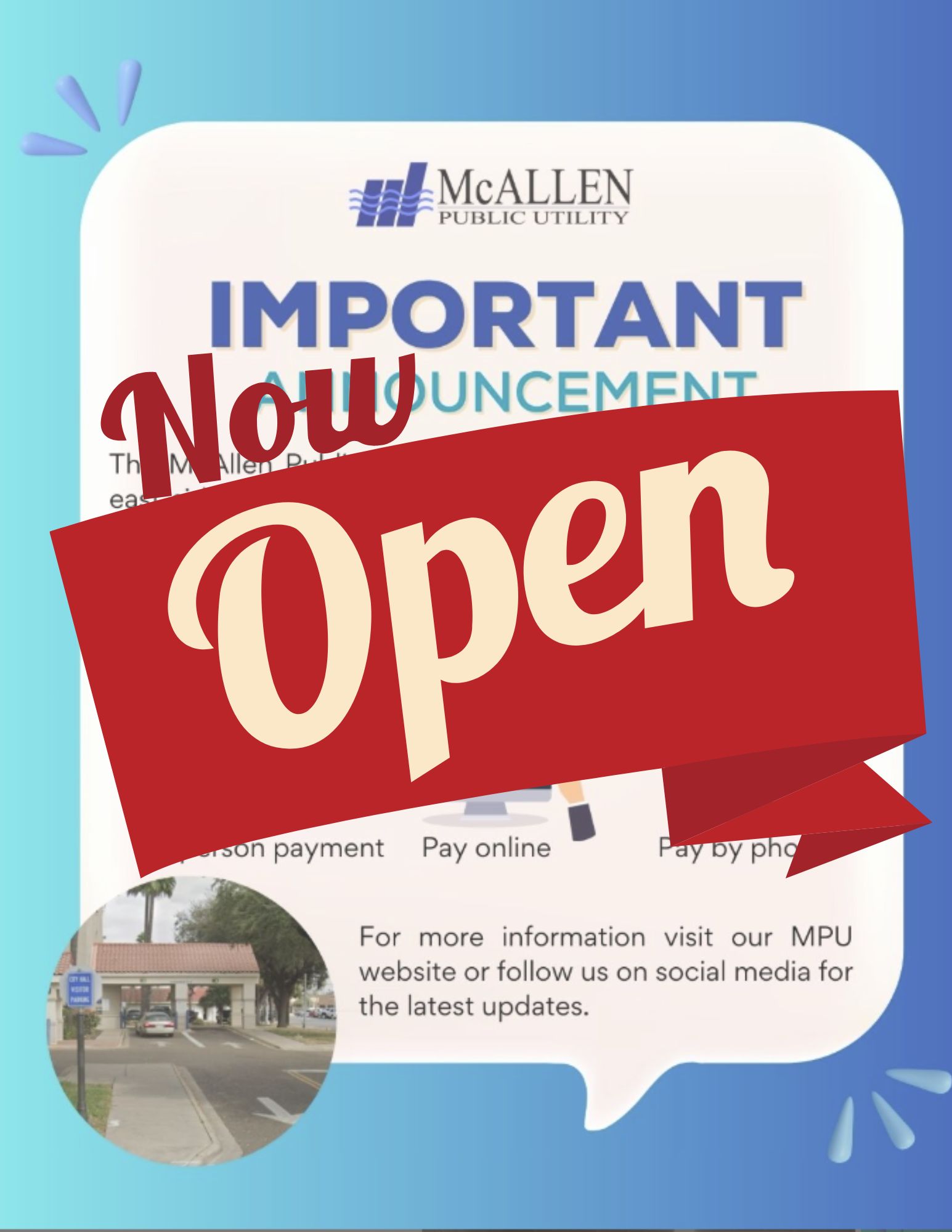 McAllen Public Utility Drive-Thru Reopens Following Renovations