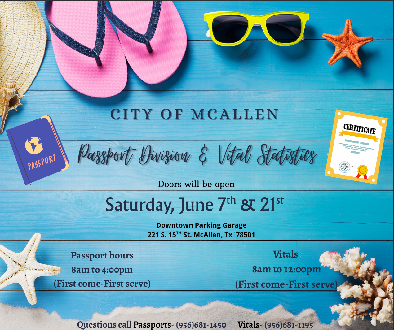 McAllen Passport Division to Host Saturday Hours in June