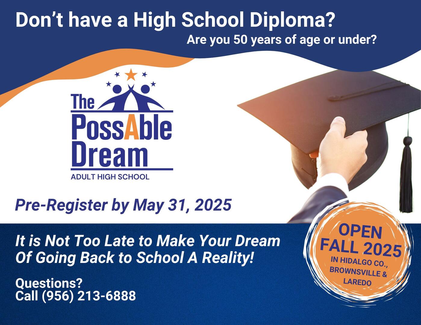 Pre-Registration Now Open for The PossAble Dream Adult High School