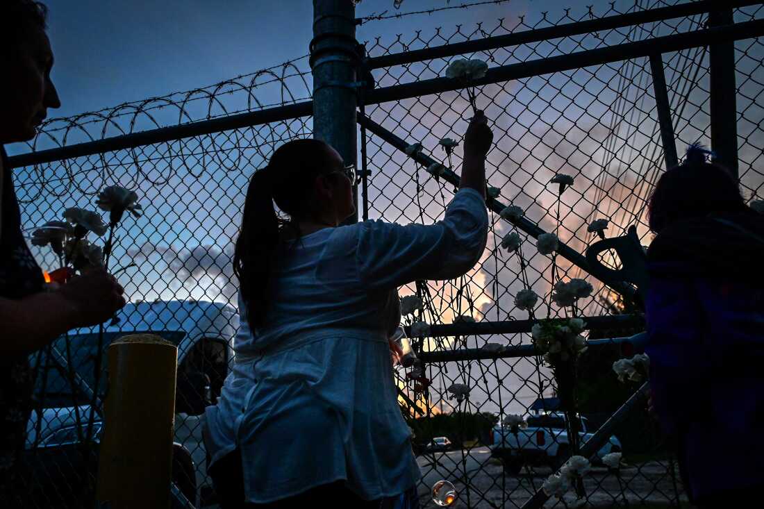 Videos Show Man Using Megaphone to Search for Loved Ones Outside ICE Detention Center During Vigil