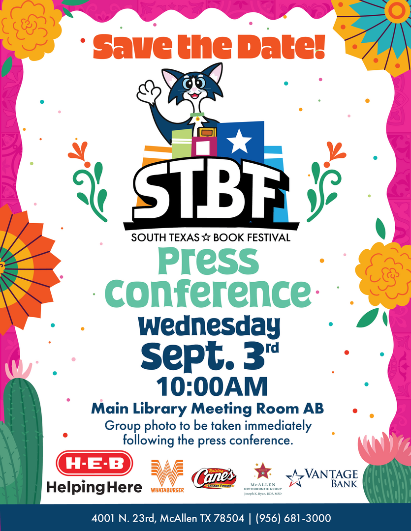 McAllen Public Library to Announce 12th Annual South Texas Book Festival