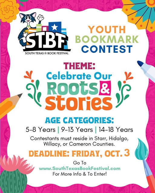 McAllen Public Library Invites Youth to Participate in 2025 South Texas Book Festival Creative Contests