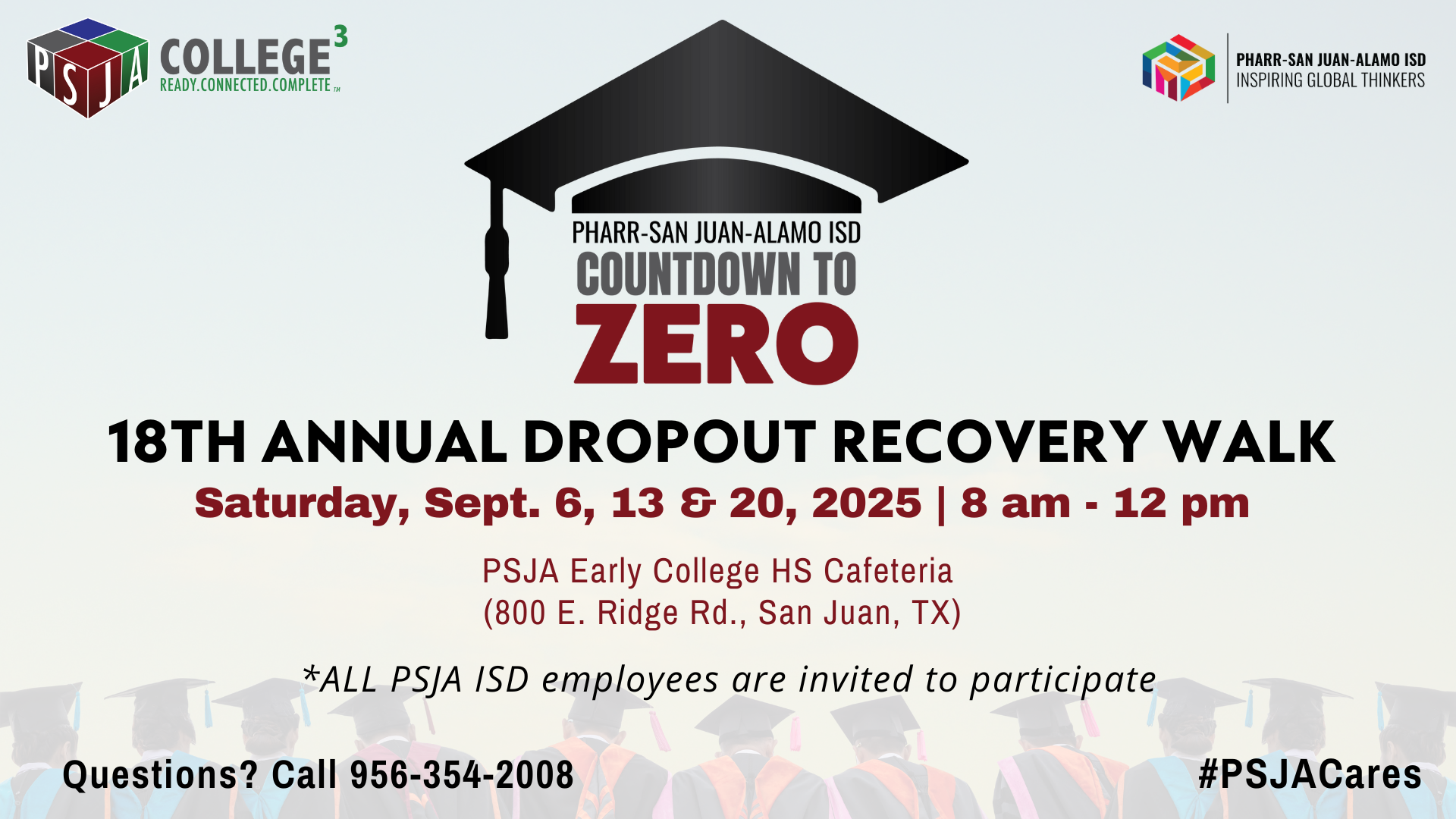 PSJA ISD to host 18th Annual Countdown to Zero Dropout Recovery Walk