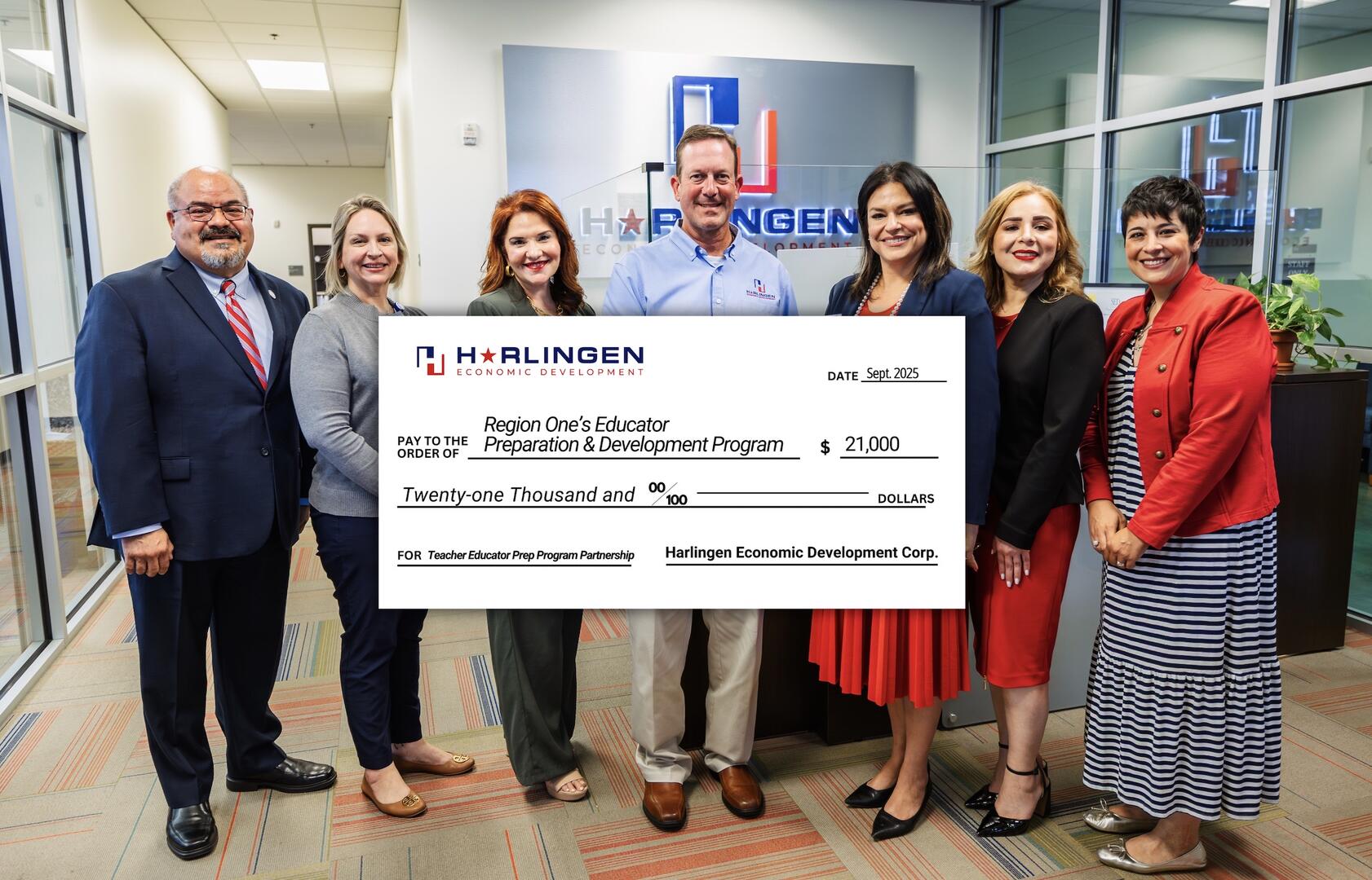 Harlingen Economic Development Corporation Partners with Region One ESC to Support Aspiring Teachers