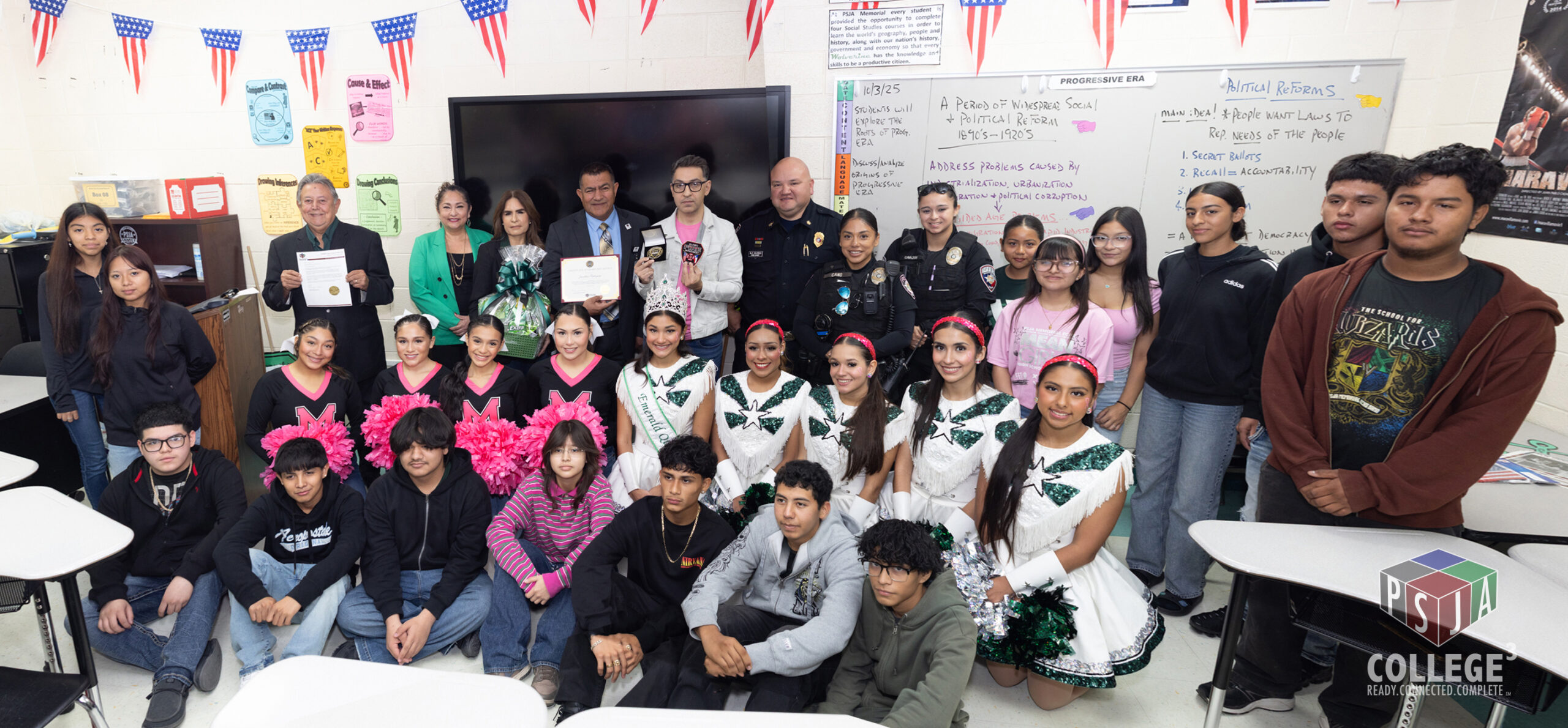 PSJA ISD Honors Memorial High School US History Teacher with First-Ever Heart of Service Coin for Heroic Actions