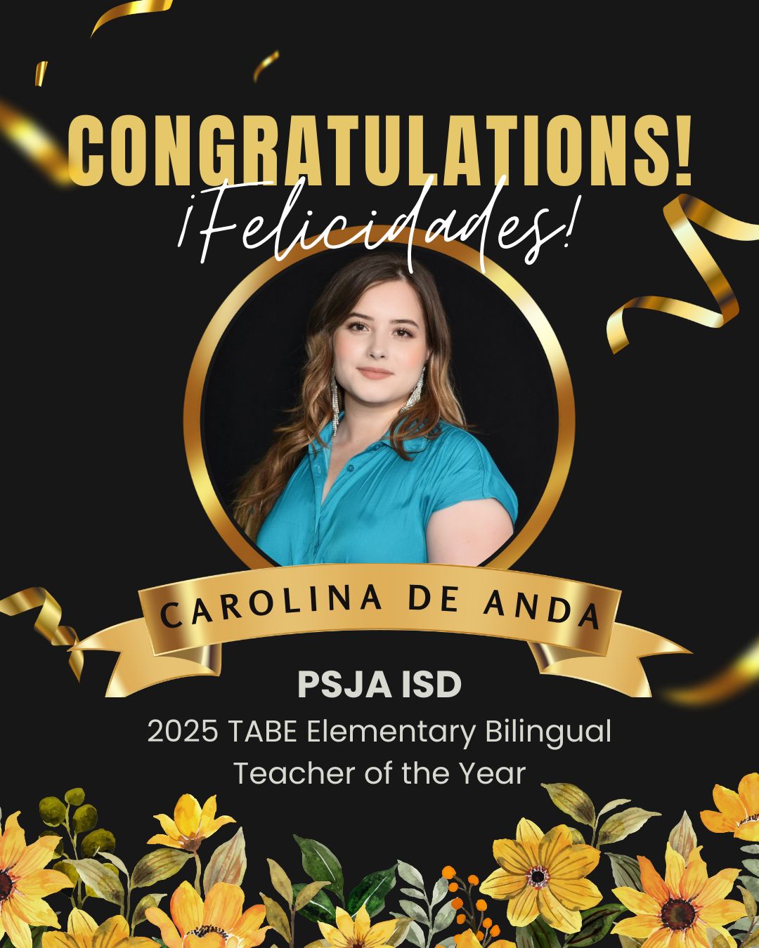 PSJA ISD Educator Named 2025 TABE Elementary Bilingual Teacher of the Year