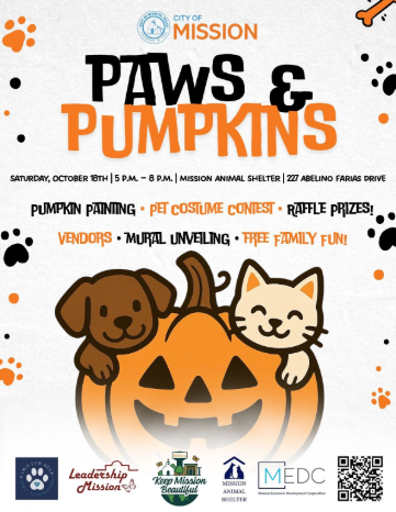City of Mission to Host “Paws & Pumpkins” Fall Celebration