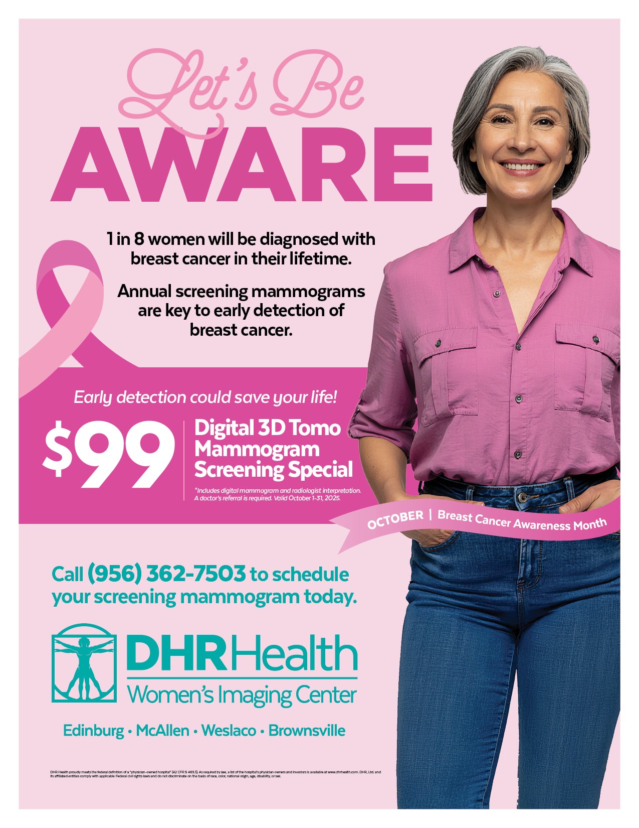 DHR Health Promotes Early Detection with $99 Mammogram Special
