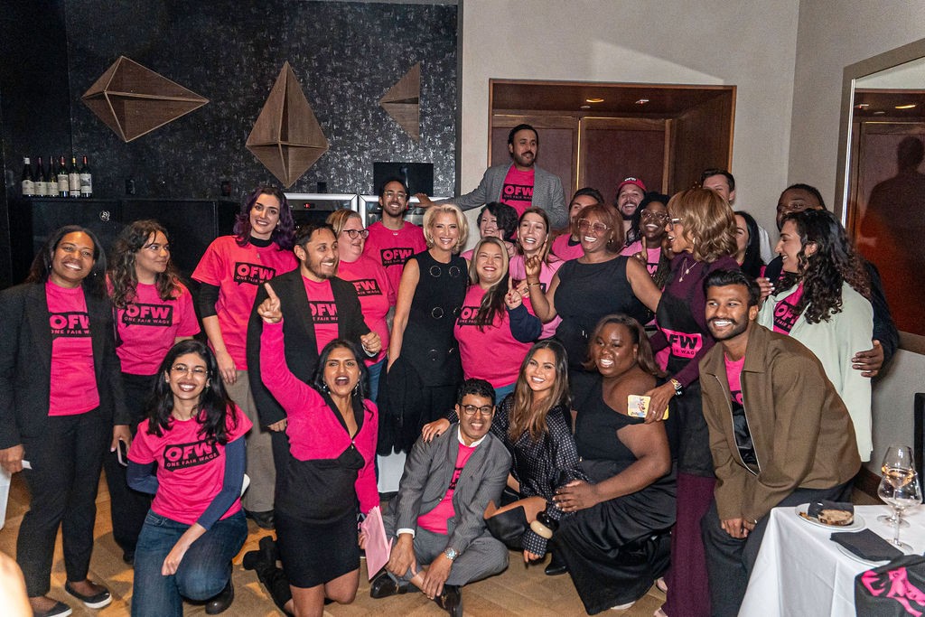 Chrissy Teigen, Gayle King, and Hollywood Celebrities Uplift Living Wage Campaigns at One Fair Wage’s “Server for an Hour” in NYC