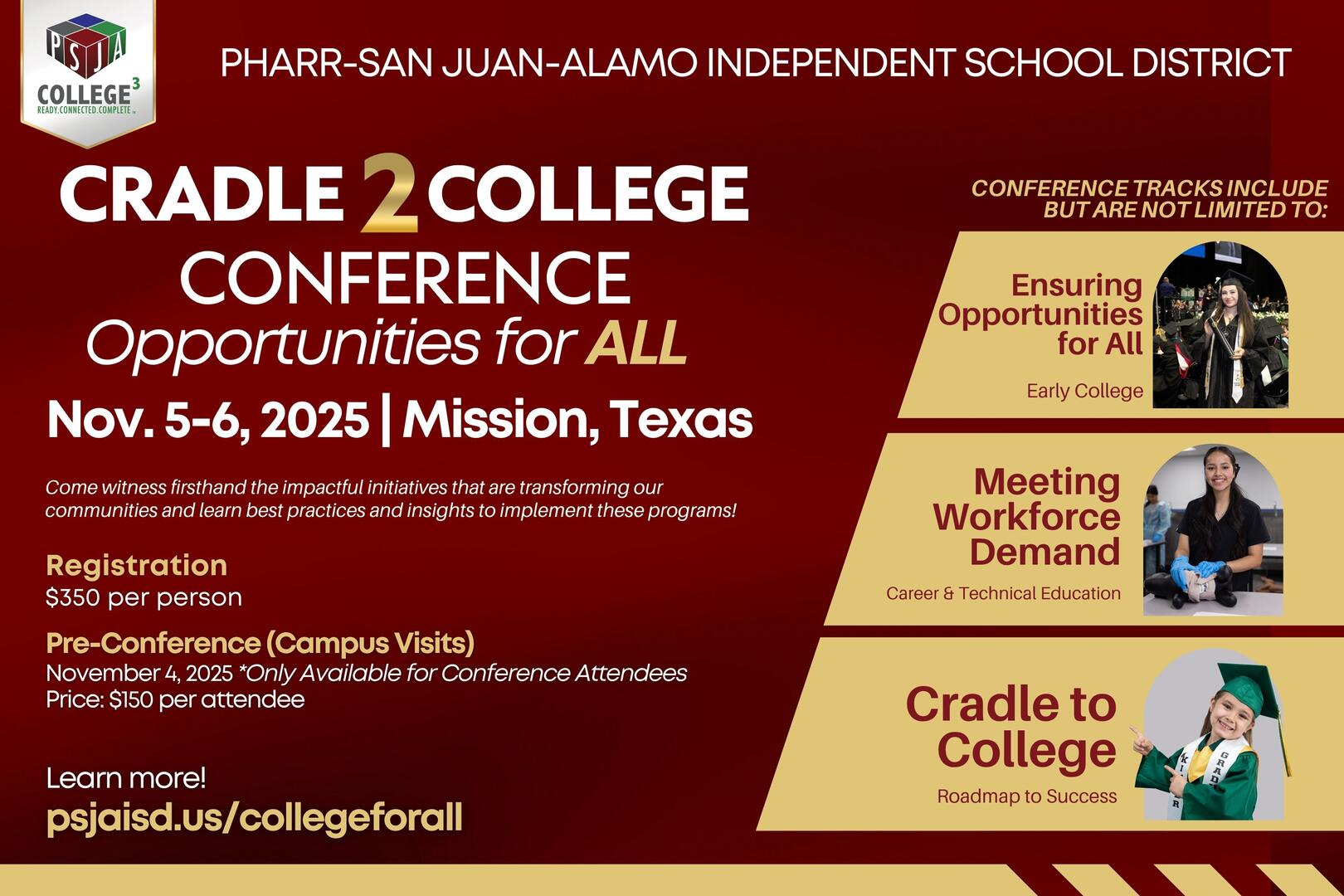 PSJA ISD to Host Cradle to College Conference for School Leaders and Educators